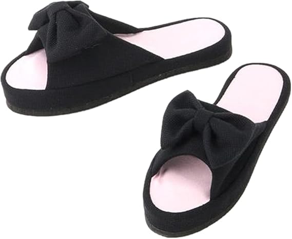 Amazon Co Jp ダイエットスリッパ かわいい ちょう結び レディース 室内用 美脚 美尻 美姿勢 スリッパ 美脚 ヒール 腰椎矯正 産後 骨盤前傾 前高後低スリッパ ピンク 22 24cm シューズ バッグ