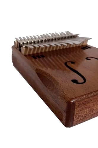 Kalimba 17 Chaves Piano de Mão Madeira Mogno Em C