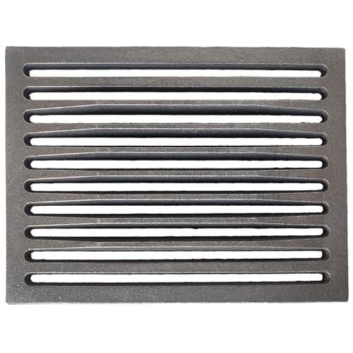 Lunaway - Grille en fonte pour collecte des cendres | Dimensions 24 x 16 cm | Épaisseur 1 cm | Épaisseur centrale 2 cm. Améliore la circulation de la...