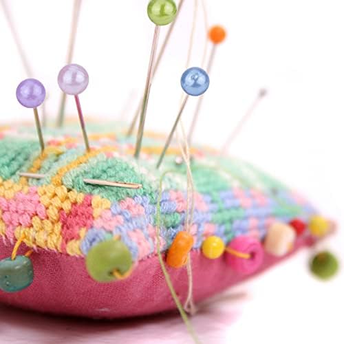 KINBOM 320pcs Sewing Pins, 1.5inch Colored Ball Straight Pins Decorative Sewing Pins for Fabric with Colored Heads for Quilting Dressmaking (Purple, Pink, Blue, Green)