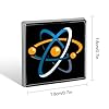 Atom Science Funny Lapel Tie Pin Buttons Brooch Badge Pin Clothes Hat Accessories for Men Women #1