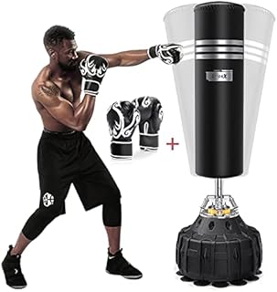 Dripex 70 Inch Upgrade Free Standing Punch Bag with Gloves, Boxing Bag with ABS Base and 19 Suction Cups for Adult & Youth, Heavy Punching Bag for Boxing/Kickboxing/Taekwondo/Muay Thai Training