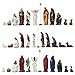 BESBLEE Nativity Sets for Christmas Indoor Set of 13 Pieces 3.9 Inches Tabletop Holidays Home Decor Classic Nativity Scene Resin Figurines Set Religious Decorations Collection Gifts fot All