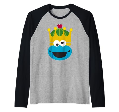 Cookie Monster cadeau de Noël original t-shirt raglan Sesame Street adulte