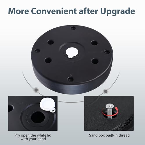 Patio Heater Sand Box Water Box Patio Heater Weight Bladder to Increase The Stability of Patio Heaters Maximum Capacity 26.45 lbs,Easy to Assemble,Durable, Accessory(Black) - Thumbnail 5