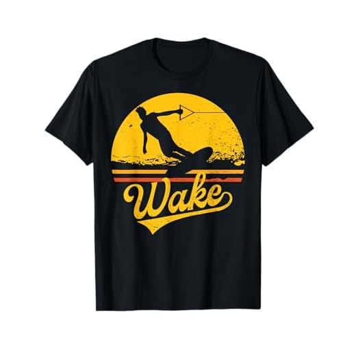 Vintage Wakeboard Sunset Geschenk Wakeboarder Wakeboarding T-Shirt