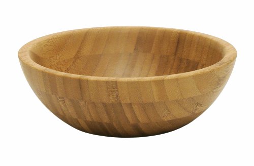 Lipper International Bamboo Wood Salad Bowl, Small, 7" Diameter X 2.25" Height, Single Bowl #TOP4