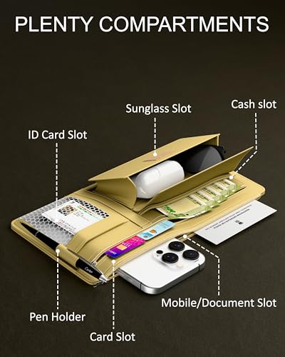 Image of FEDUS Pack of 2 Premium Car Sun Visor Organizer and Storage Car Document Holder, Sunglasses Holder for Car, Car All New Accessories Multipocket Pouch Auto Interior Accessories for Truck, SUV, Van