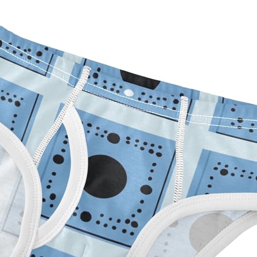 GuoChe Boys Briefs Pure Cotton Square Pattern in Sizes 2T,3T, 4T, 5T, 6Y and 8Y4