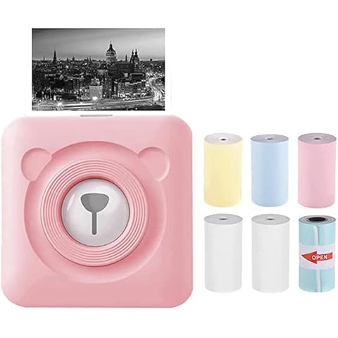 Peripage Mini-Fotodrucker, drahtloser Thermodrucker, BT-Bilddrucker, mobiler Drucker, Taschendrucker, empfangener Drucker mit USB-Kabel Cover