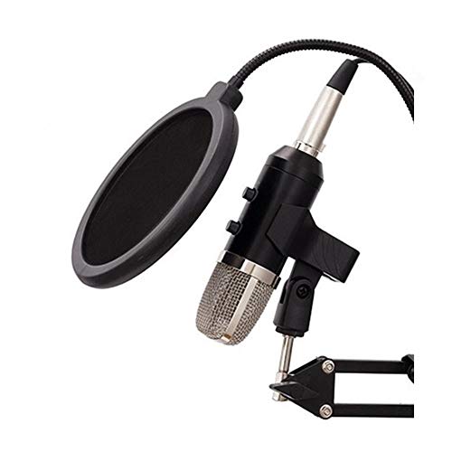 ビデオ会議を歌うライブストリーム録画用ケーブルとUSBマイクコンデンサーセット (Color : Silver)