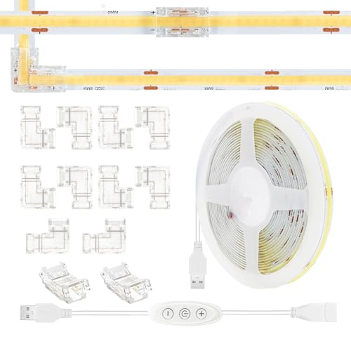 Tira de luz LED USB 5V con interruptor dimmer miniatura 1