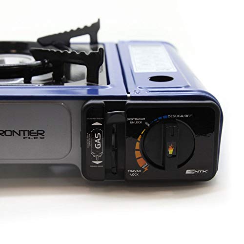 Nautika, Fogareiro Frontier Em Aço Esmaltado Com Ignição Eletrônica Apoio De Panela, Chama Regulável, Dispensa Uso De Fósforos, Ideal Para Uso... - Imagem 2
