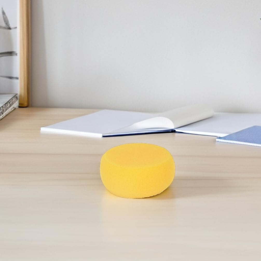 DIYEAH 6pcs Round Painting Sponges Soft Watercolor Crafting Sponges for DIY Art Projects Pottery and Cleaning