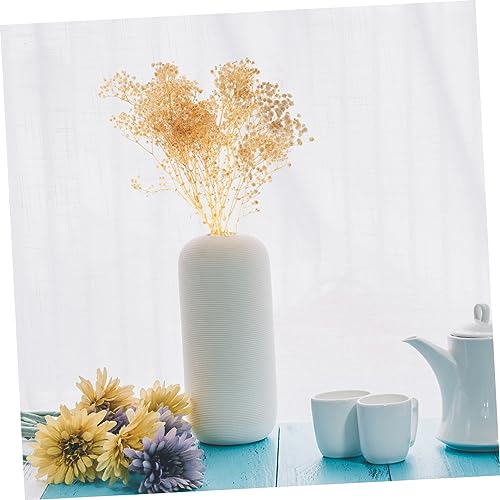 Ramo de flores secas Babysbreath blancas preservadas para decoración miniatura 3
