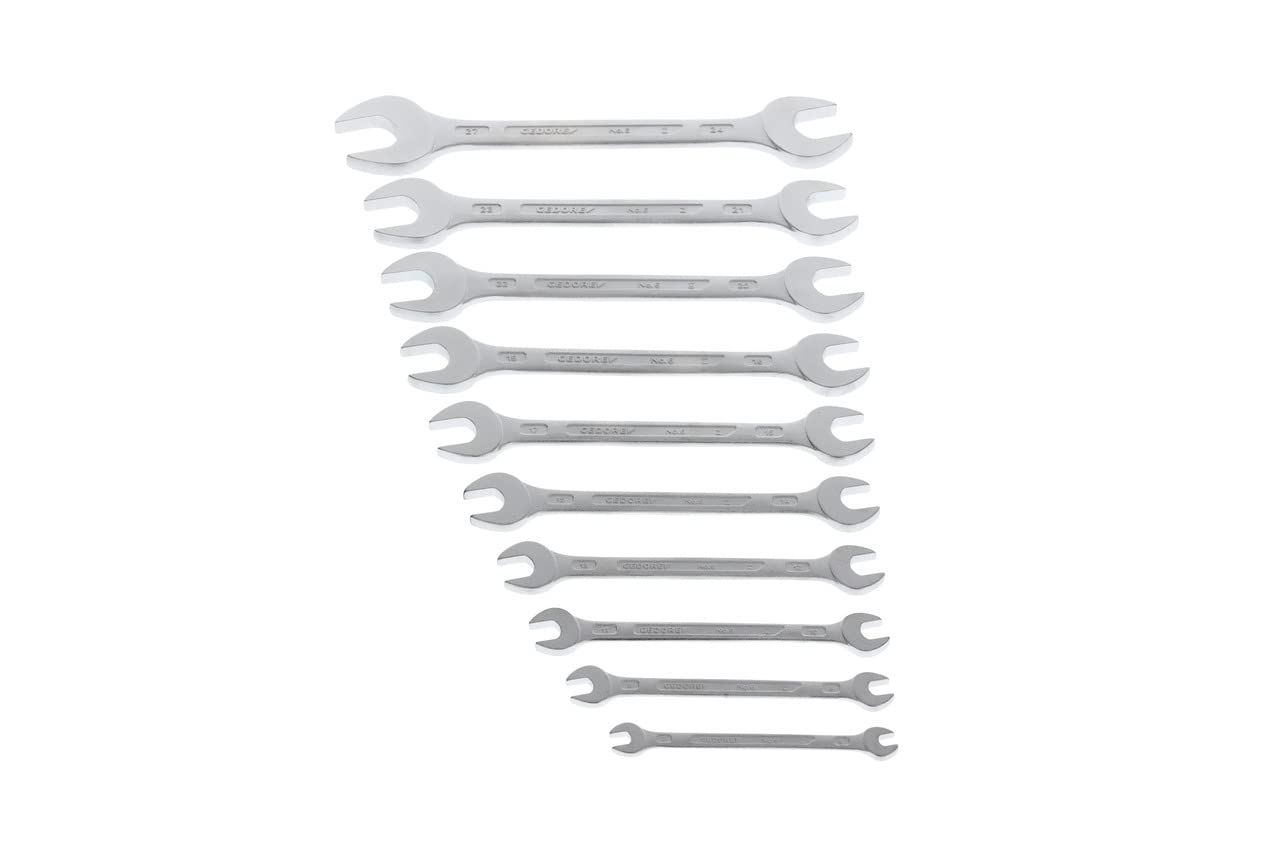 Zestaw kluczy płaskich 2-stronnych DIN3110 6-27mm 10 sztuk GEDORE