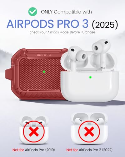 Coque AirPods Pro 3 MOBOSI rigide antichoc compatible MagSafe - 2
