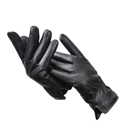 Guantes de cuero de suavidad premium y aislamiento térmico efectivo para invierno