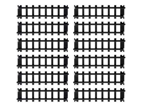 Lionel Battery O Gauge 12-Piece Straight Black Plastic Track Pack