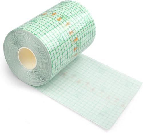 MEDLOT Adhesivo de Tatuaje de 10 x 11 m, Resistente al Agua, Lámina Transparente para Curación de la Piel Tatuada, Protector de Piel Transpirable para Duchas