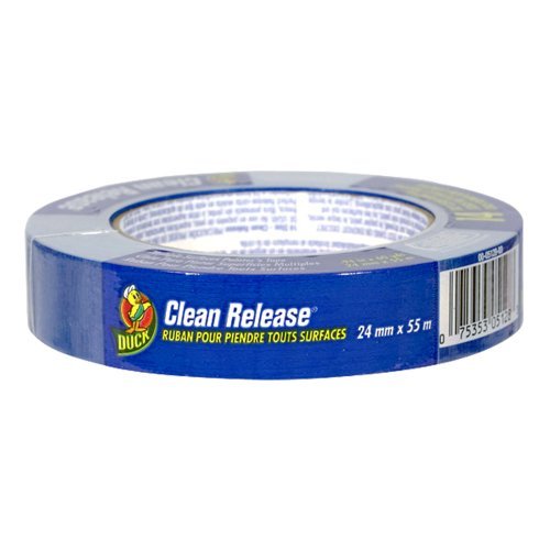 Duck Brand 240193 Clean Release Painter's Tape, 0.94 Inches by 60 Yards, Blue, Single Roll Size: 0.94 Inches by 60 Yards Style: Single Roll, Model: 1135886, Office Shop
