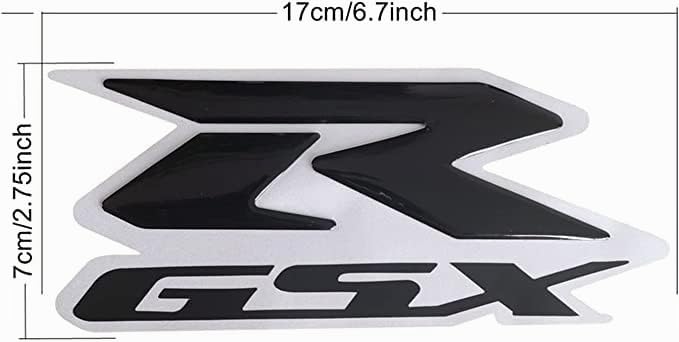 Autocollants Emblèmes de Voiture pour Suzuki GSX-R GSXR 600 750 1000 1100, Logo Emblem Badge Stickers, Emblème de Décalque de Voiture Autocollants de Style Personnalisés Créatifs,G