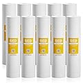Max Water 1 Micron 20 x 4.5 Sediment Filter - Whole House BB Water Filtration System Replacement Cartridge Compatible with DGD-5005-20, FP25B, SDC-45-2005 (10 Pack)