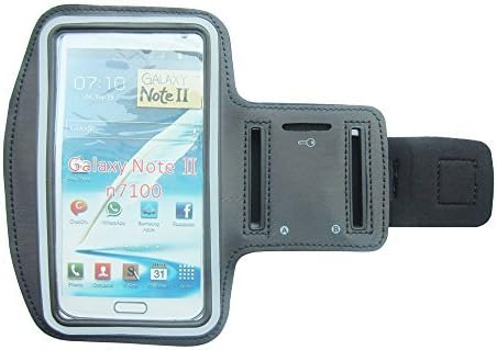 Lugii Strong ArmBand Case Cover For SPORTS GYM BIKE CYCLE JOGGING, Tie Phone With Your Arm for Galaxy Note2/3 N7100/N9000 (Black)