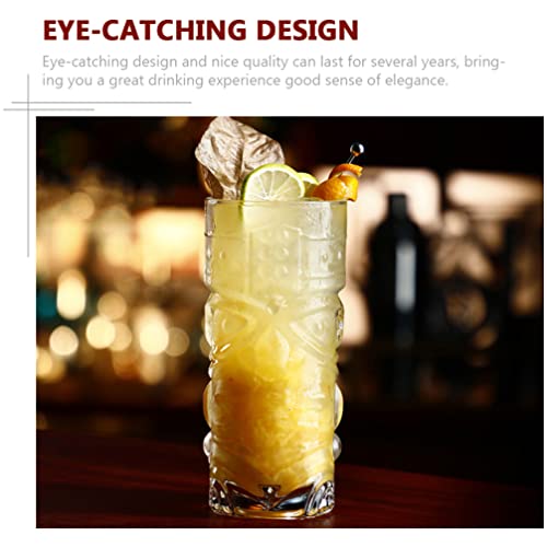 Cabilock 2Pcs Tiki Canecas Copo De Cocktail de Vidro Copos de Champanhe Personalizada Óculos de Fest