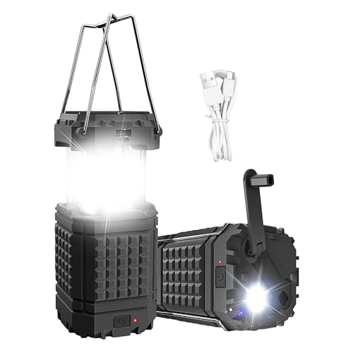 Lanterne solaire de camping étanche - Éclairage de survie rechargeable pour l'outdoor