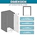 YTSAHSTT Framelss Single Swing Hinged Shower Door, 28