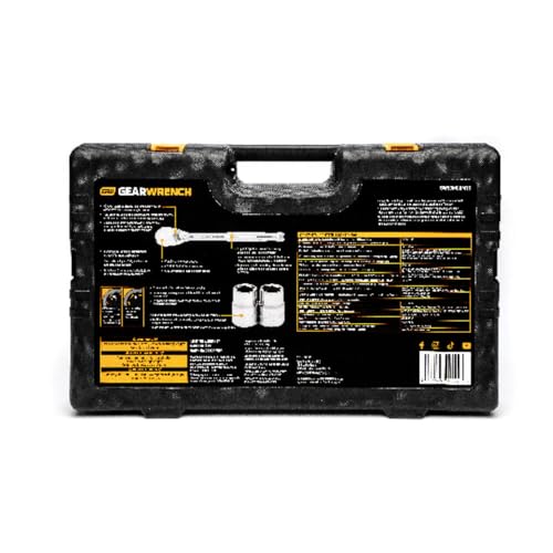 GEARWRENCH 185 Piece Mechanics Hand Tool Set - 1/4", 3/8”, & 1/2" Drive | 90 Tooth | SAE & Metric | GW90MCBMTS by GEARWRENCH - Image 4