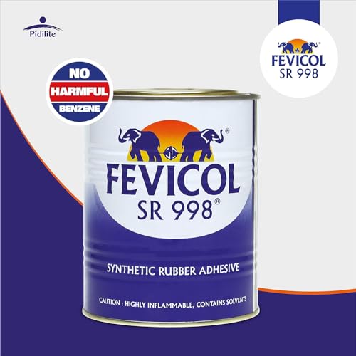 Image of Fevicol SR 998, 5 Litre | Best for Rubber, Fabric & Leather Furniture, Plywood, Lamination, Packaging, Crafts, DIY, Metal & Wood Bonding, Water & Heat Resistant, Fast Setting, Strong Durable Bond