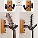 DIDA Gitarrenwandhalterung, Massivholz Gitarrenaufhänger Gitarrenwandaufhänger Gitarrenzubehör Drehbar U-Form Hartholz Gitarrenhalter Haken für Akustik E-Gitarre (1, Zebrawood)