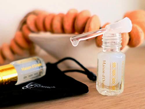 Maison D'orient Vanilla Musk Perfume Oil In Arabian Bottle With Applicator And Pouch For Weddings, Parties, And Baby Showers #TOP2