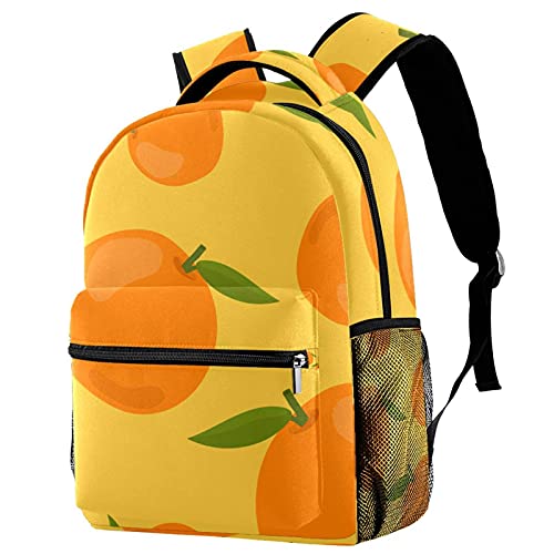 Sac à dos pour filles et garçons avec motif orange original