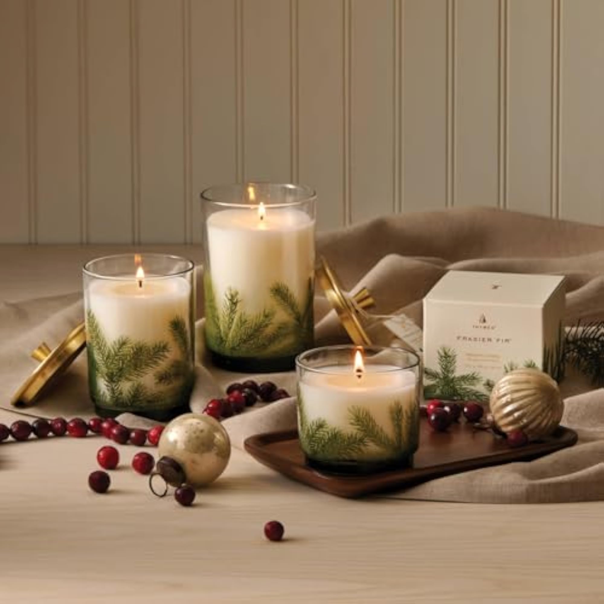 Heritage Medium Pine Needle Luminary Candle - Frasier Fir