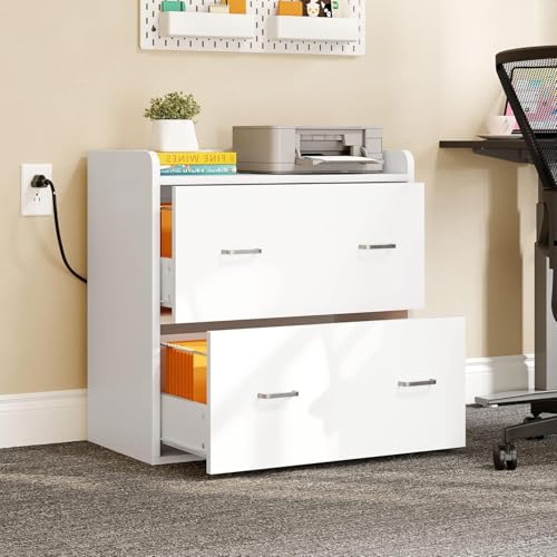 YITAHOME 2 Drawer File Cabinet with Charging Station by YITAHOME - Used condition - US$88.87