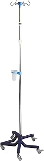The Iv Pole Stand Base Adopts a Five-Corner Stackable Design, Aluminum Alloy Free Lock, Silent Pulley, and Adjustable Height. It Is Suitable for: Hospital Wards, Pet Clinics, And Sanatoriums