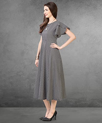 Image of QIQI Women's Crepe A-Line Maxi Casual Dress