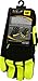 Cat® CAT012224 Hi-Vis Work Gloves – Green, Medium, Synthetic Palm Gloves w/Touchscreen Fingertips, Adjustable Strap, Padded Palm