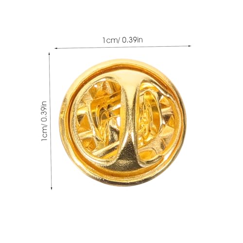 ARTSEWPLY 50Pcs Locking Pin Backs for Craft Making Clutch Back Fasteners for Brooches Enamel Pins and Tie Tacks Lightweight Easy to Use and Portable Replacement Backings