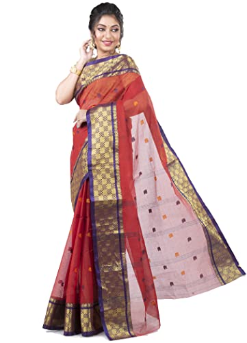 Image of Woven Tangail Pure Cotton Saree