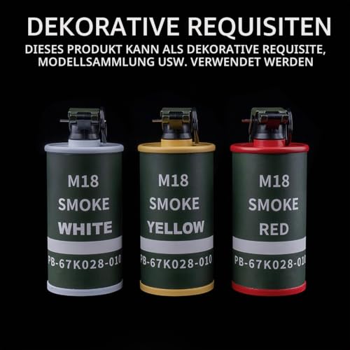 Gunyoo Airsoft Granate Spielzeug Modell Plastikgranaten Spielzeug CS Airsoft Tactical Gear Zubehör für Cosplay Film Requisiten Outdoor (Rot&Grün)