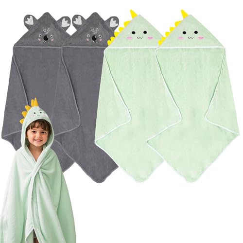 Image of Hooded Towel 4 Pack Baby Bath Towels for Newborn Toddler Towels Baby Towel with Hood