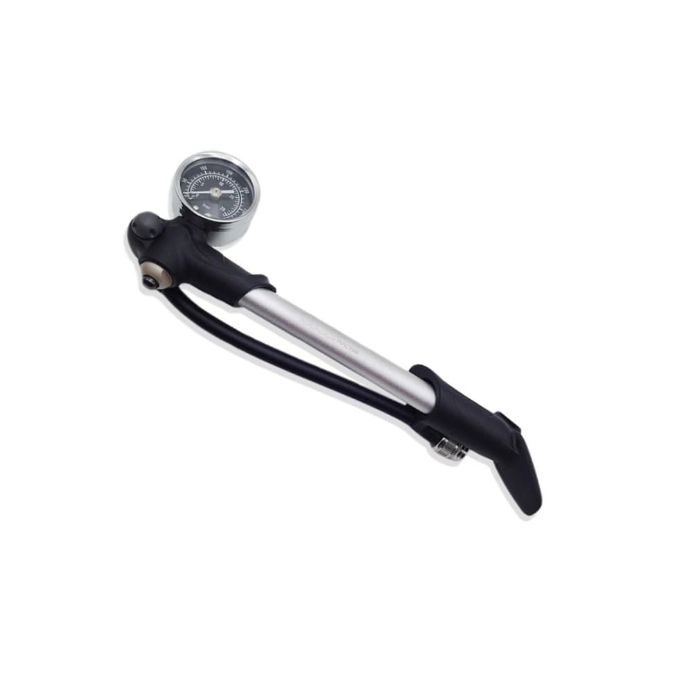 Passend for Motorrad-Stoßdämpfer, Stickstoff-Ladewerkzeug, faltbar, 300 psi, Fahrradluft mit Hebelmanometer(Shock Pump)