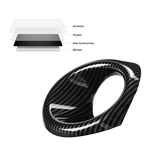 Thenice for 10th Gen Civic Front Fog Light Cover Trims ABS Carbon Fiber Style Exterior Decals for Honda Civic Hatchback Type R 2021 2020