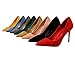 Hee grand Women's Heels Pointed Toe 4IN Heel Pumps Fashion Suede Wedding Dress Shoes Stiletto Office Lady High Heels,Pink 7