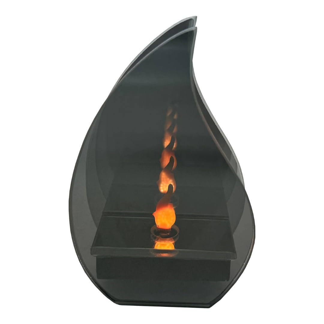 Cello Orange Gleneagles Teardrop Infinity Flame Led Battery Lamp – Elegant Teardrop Led Night Light, Bedroom And Desk Decor. Flame Effect Led Lamp For Ambient Lighting In Any Room.