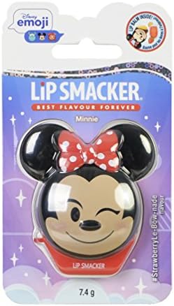 Lip Smacker - Disney Emoji Flip Balms Collection - Minnie Lip Balm For Kids - Strawberry Flavour - Sweet Gift For Your Friends - Single Pack